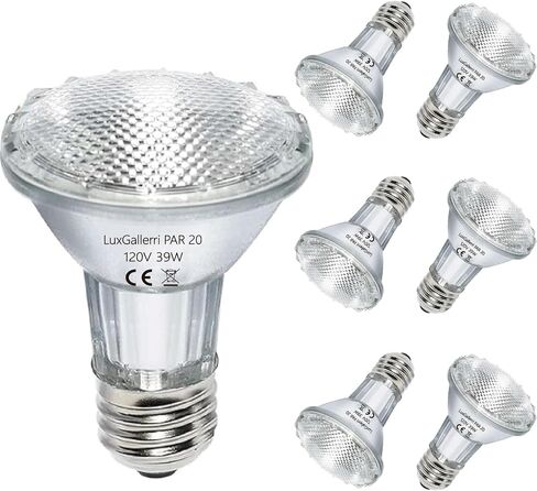 PAR20 Halogen Light Bulbs 6 Pack 120V 50w Dimmable, E26 Medium Base Flood Light Bulbs with 3000k Warm White,High Output Reflector for Kitchen Oven Light Bulb and Range Hood Light Bulb. in Saudi Arabia