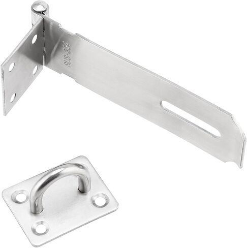 4 قطع من SOUJAP قفل بمشبك للباب مقاس 5 بوصات، مزلاج بمشبك قفل مع 32 براغي تثبيت، قفل بمشبك أساسي لباب خزانة النافذة in Kuwait