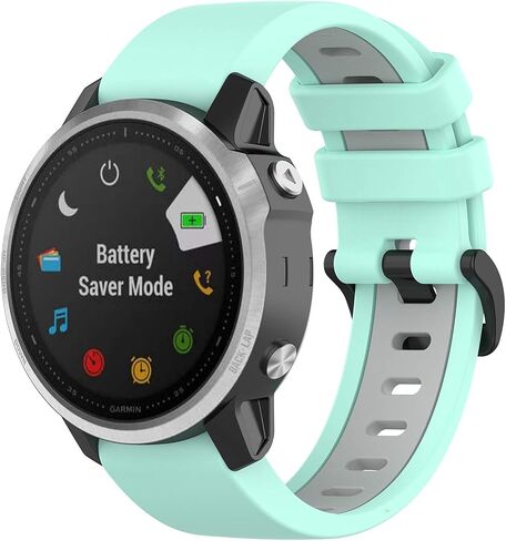 متوافق مع أحزمة ساعة Garmin Fenix ​​6S Sapphire، وأحزمة Fenix ​​5S، وأشرطة بديلة من السيليكون مقاس 20 ملم تناسب Garmin Fenix ​​5S Plus، وFenix ​​6S Pro in Kuwait