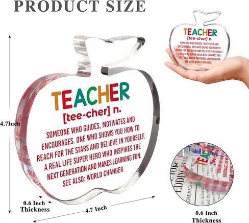 Best Teacher Appreciation Gifts, Unique Gifts Ideas from Students,Teachers Day Gifts for New Teachers, Teacher Keepsake,Teaching Assistant Gift,Teacher Sign for Desk… in Saudi Arabia