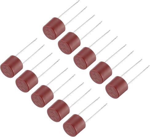 uxcell 50Pcs Cylindrical DIP Mounted Miniature Round Slow Blow Micro Fuse for Electronic Parts PCB LCD Repair, T8A 8A 250V, Red in Saudi Arabia
