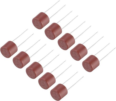 uxcell 50Pcs Cylindrical DIP Mounted Miniature Round Slow Blow Micro Fuse for Electronic Parts PCB LCD Repair, T8A 8A 250V, Red in Saudi Arabia