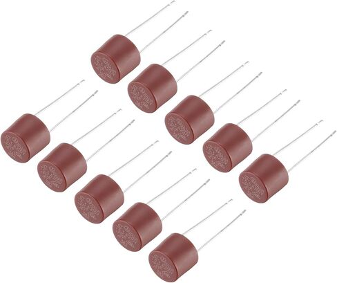 uxcell 50Pcs Cylindrical DIP Mounted Miniature Round Slow Blow Micro Fuse for Electronic Parts PCB LCD Repair, T8A 8A 250V, Red in Saudi Arabia