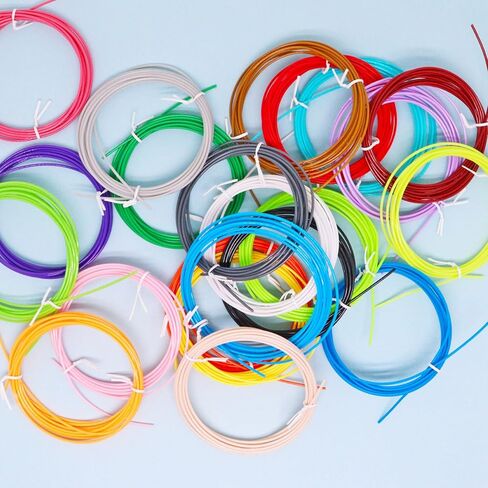 220ft PLA 3D Pen Filments، كل لون 10ft، 1.75mm 3D Pen خيوط 22 لونًا لأقلام SCRIB3D P1 وMYNT3D in Kuwait