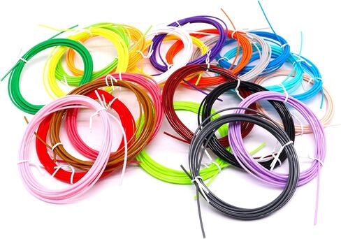 220ft PLA 3D Pen Filments، كل لون 10ft، 1.75mm 3D Pen خيوط 22 لونًا لأقلام SCRIB3D P1 وMYNT3D in Kuwait