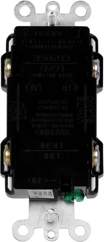 Amazon Basics Weather-Resistant GFCI Receptacle with LED Indicator, 20 Amp, White in Saudi Arabia