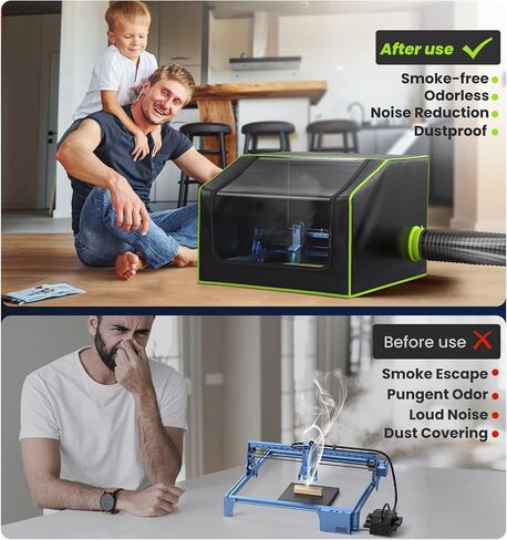 BROVR Air Assist, Air Pump for Most of Laser Cutter and Engraver,Air Assist Pump Kit with Adjustable 30L/Min,for CNC Cutting and Laser Engraving,Remove Smoke in Saudi Arabia