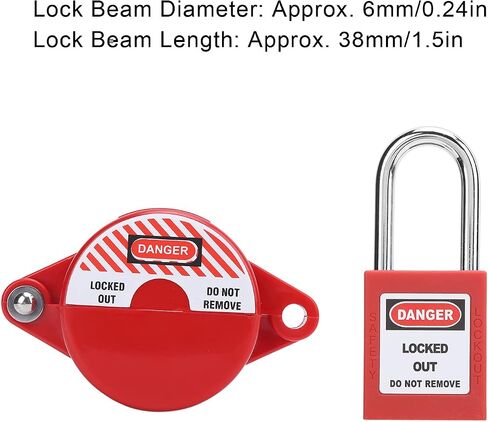 Valve Lockout Lock, Safety Padlock, Safety M/Lock Lockout Padlock, for Home Liquefied Gas Water Meter Floor Heating Drain Switch in Saudi Arabia