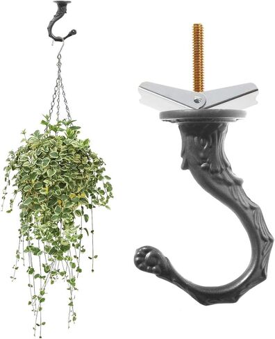 Penck Swag Hooks for Ceiling Hanging - Decorative Ceiling Hooks for Hanging Plants - Heavy Duty Hooks with Hardware for Ceiling Installation Cavity Wall Fixing, Bronze, 2-Pack in Saudi Arabia
