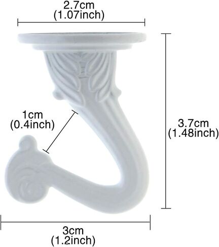 Penck Swag Hooks for Ceiling Hanging - Decorative Ceiling Hooks for Hanging Plants - Heavy Duty Hooks with Hardware for Ceiling Installation Cavity Wall Fixing, Bronze, 2-Pack in Saudi Arabia