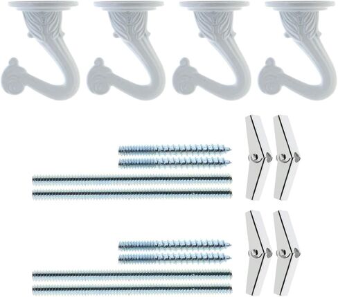 Penck Swag Hooks for Ceiling Hanging - Decorative Ceiling Hooks for Hanging Plants - Heavy Duty Hooks with Hardware for Ceiling Installation Cavity Wall Fixing, Bronze, 2-Pack in Saudi Arabia