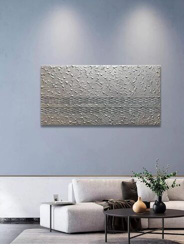 Yika Art 3D Paintings Modern Abstract Oil Painting Hand Painted On Canvas Abstract Artwork Picture Wall Decoration for living room -- Tree of Life Wall Art -- 24X48 Inch in Kuwait
