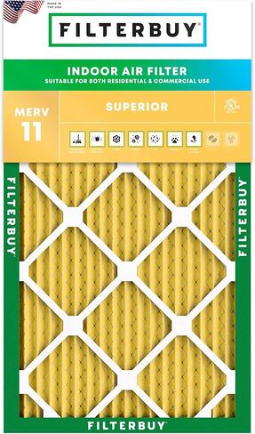 Filterbuy 20x36x1 Air Filter MERV 11 Allergen Defense (1-Pack), Pleated HVAC AC Furnace Air Filters Replacement (Actual Size: 19.50 x 35.50 x 0.75 Inches) in Saudi Arabia