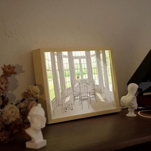 GHZWD Framed Wall Art Decorations Lighting Prints Decor LED Lights Painting Pictures for Home, Room, Bedroom, Office (David) in Saudi Arabia