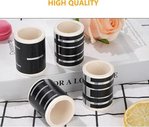 2 Pcs Road Tapes for Kids, Road Tapes for Toy Cars, DIY Traffic Tapes, Traffic Sign Stickers for Kids Party Favor, 2 inch Wide x 15 ft Black Tapes (work well on a smooth surface) in Saudi Arabia