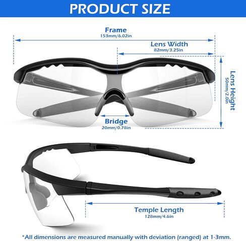 OXG 6 Pack Anti-Fog Safety Glasses, ANSI Z87+ Impact & Scratch Resistant Protective Eyewear for Work, Lab, Construction in Saudi Arabia