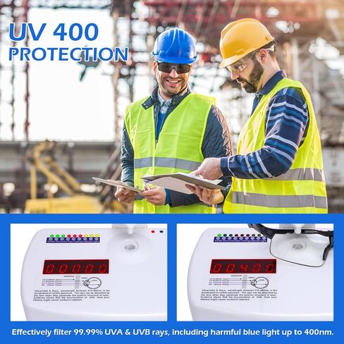 OXG 6 Pack Anti-Fog Safety Glasses, ANSI Z87+ Impact & Scratch Resistant Protective Eyewear for Work, Lab, Construction in Saudi Arabia