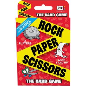 JAX Rock Paper Scissors Card Game Bilingual - It's the Fast, Fun Card Version of the Classic Game of Rock Paper Scissors, Ages 4 and Up, 2 Players