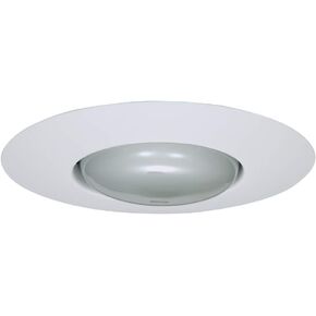 HALO 301P Recessed Ceiling Light Open Splay Trim, White, 6 in.