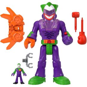 Fisher-Price Imaginext DC Super Friends Batman Toy Insider & Exo Suit 12-Inch Robot with Lights Sounds & Figure for Ages 3+ Years, Defender Grey, Medium