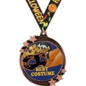 Best Costume Halloween Medals - 2.5" Costume Contest Halloween Award Medal Great for Halloween Party Prizes Prime
