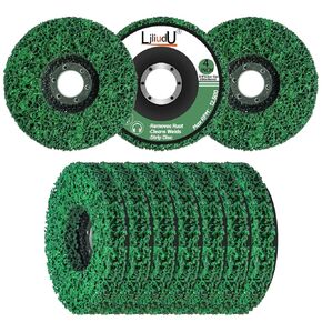 10 Pack Upgrade Strip Discs Stripping Wheel 4.5Inch for Angle Grinder Cleans and Removes Rust from Paintwork, Oxidation(4-1/2"X7/8")