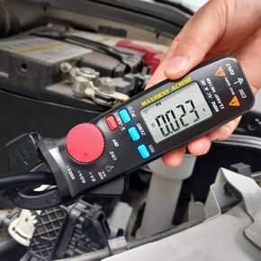AC/DC Clamp Meter 1mA Current True RMS Auto-Ranging 6000 Counts Multimeter Low Impedance Live Check Temperature Capacitance Voltage Tester
