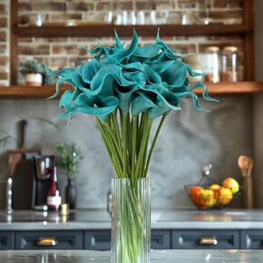 30pcs Fake Tulips, 13'' Tulips Artificial Flowers, Artificial Tulips That Look Real White Tulips Flowers for Decoration & Wedding & Mother's Day & Valentine's Day Gifts