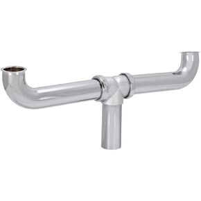 EZ-FLO 1-1/2 Inch x 16 Inch Kitchen Sink End Waste Center Outlet, Slip Joint Connection for Tubular Drain Applications, Chrome Finish, 35013
