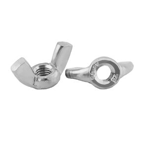 MroMax 5Pcs M10 Butterfly Wing Nuts 304 Stainless Steel Wing Nuts Hand Twist Tighten Ear Butterfly Nut Fasteners Parts Metric for Mechanical Electronic Furniture Decoration