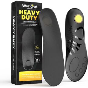 Welnove Plantar Fasciitis Shoe Insoles - High Arch Support Shoe Insert for Men & Women - Orthotics Inserts for Men & Women - Heel Spur Relief Products - Women’s 4.5-5.5