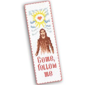 Povitrulya 'Holy Spirit' Counted Cross Stitch Bookmark Kit - DIY Embroidery Set for Adults with Paper Pattern, 16-Count Aida Canvas and Presorted Floss; Baptism, Christian, Bible Handmade Gift