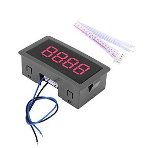 DC 8-24V Digital LED Counter Panel Meter 4 Digit Up/Down Panel Counter Meter Plus Minus Counter Panel Totalizer 0-9999 (Red)
