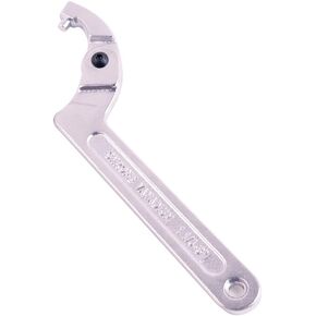Eowpower Chrome Vanadium Adjustable C Spanner Hook Wrench Tool Round Head 32-76 mm