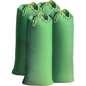 Betus Heavy-Duty Sandbags for Flooding – 28''x12'' Water Barrier Canvas Bags with Tie String, Reusable for Flood Control & Outdoor Weighting, Pack of 4