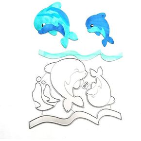 Metal 13pcs Ocean Animal Die Cuts,Coral Seaweed Shell Starfish Cutting Die DIY Crafts Template Mould Stencils for DIY Embossing Card Making Album Decorative Paper Scrapbooking