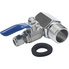 RO Feed Water Adapter PT 1/2-Inch(3/4'') to 1/4-Inch Ball Valve Faucet Tap Feed Reverse Osmosis