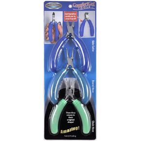 Bead Buddy Gel Combo Tool Set - Side Cutter, Round Nose Pliers and Chain Nose Pliers - Jewelry Making Supplies in Kuwait