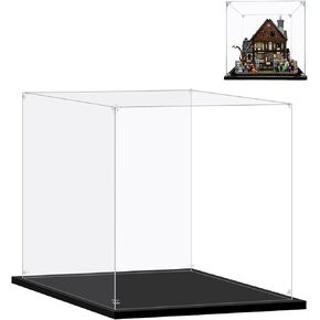 LILIKAKA Acrylic Display Case for Lego 21330 Home Alone, 16.53x15.74x12.59 (42x40x32cm), Protect Your Collectibles from Dust with a Clear Showcase