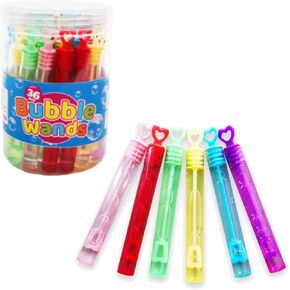 SKKSTATIONERY 36 قطعة عصي الفقاعات، 6 ألوان، هدايا الحفلات، هدايا عيد الميلاد في الهواء الطلق.
