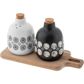Karma Milo Salt & Pepper, Set of 3, White/Black