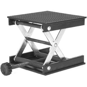 3.5"x3.5" Lab Scissors Jack, 90 x 90mm Level/Laboratory Plastic Plate & Metal Bracket Lifting Jack Platform Stand Rack, Lab Lift Stand Table