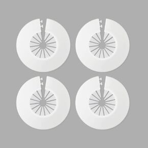 4 PCS Plastic Escutcheon Plate, 30mm-55mm Water Pipe Cover Decoration, Drain Line Cover Collar, Water Drain Tube Cover, Flange Pipe Cover (1.18-2.16inch)