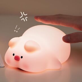 LOVME Panda Night Light for Kids, LED Tap Fun Lamp for Kids Room, Rechargeable Kawaii Lamp Nightlights with Timer Auto-Off for Toddlers - Cute Gifts for Boys Girls Kids