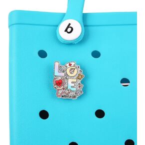 Charm Accessory for Bogg Bags and Simply Southern Totes, Inserts Decorative Accessories for Similar Beach Bag