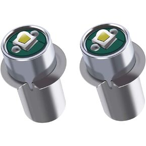 Podoy 3w 18v LED Upgrade Bulb for Compatible with Ryobi P704, P703, P700 Replace 780287001 Flashlight Bulb with White Light (2 Pack)