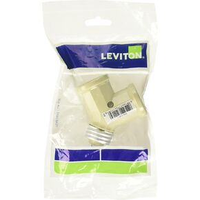 Leviton 128-I 15-Amp 660-Watt Twin Light-Socket Adapter, Ivory