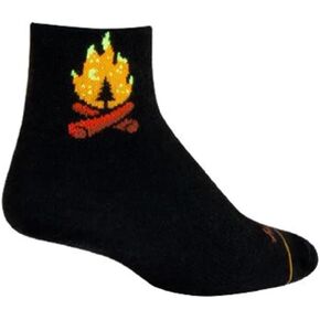 SockGuy Unisex Fireside 3in Ankle Wool Athletic Cycling/Running Socks