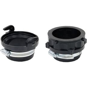 VALTERRA F02-2029VP Quick Connect System with Rotating Bayonet Fitting and Hose Clamps, Black