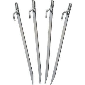 Stansport 10" Steel T-Top Tent Stakes - 12 Pack